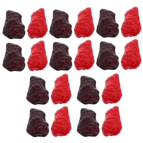 Vaguelly 20St Obst-Modell künstliche Girlande tragbarer Tritthocker Kaffeesatz kleines Regal Regal Früchte Modell Heimdekoration Früchte Obstspielzeug für künstliche Himbeere Plastik von Vaguelly