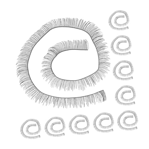 Vaguelly 20St Puppe falsche Wimpern Selbstklebende wimpern simulierte Wimpern Googeln Mädchen Fälschung Puppenhaus Vor Puppen Accessoires schminkpuppe Puppenwimper Puppenzubehör Nylon Black von Vaguelly