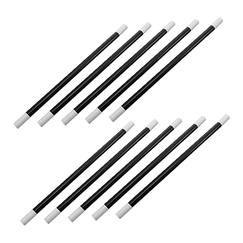 Vaguelly 20St Schwarzer Zauberstab Stick- Zauberer Party Leistungsqualitäten Stütze zaubertricks kunststoffstäbe schwarz-weißer Zauberstab magisches Werkzeug Plastik Black von Vaguelly