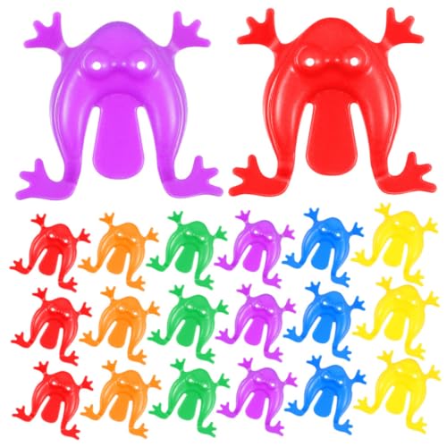 Vaguelly 20St kreatives Frosch-Spiel kleine springen interaktives Interactive Toys Sprungfrösche Cartoon Frösche Plastik von Vaguelly