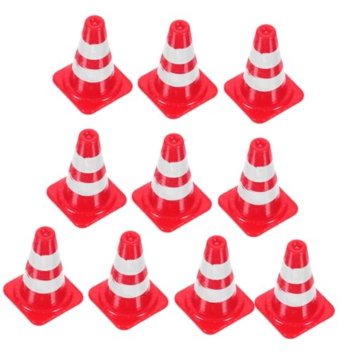 Vaguelly 20stücke Miniatur Verkehrskegel Rote Verkehrsschilder Für Und Modellbau Lernen Von Verkehrssicherheit Langlebig Und von Vaguelly