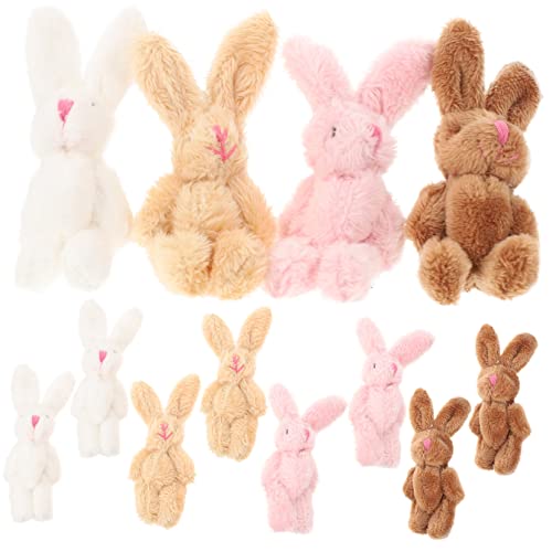 Vaguelly 20st Plüschhasenpuppe Kaninchen-geburtstagsdekorationen Kleines Kaninchen Stoffhasen Hasenpuppe Mini-Kaninchen Kaninchen Stofftier Der Kleine Hase Kurzer Plüsch von Vaguelly