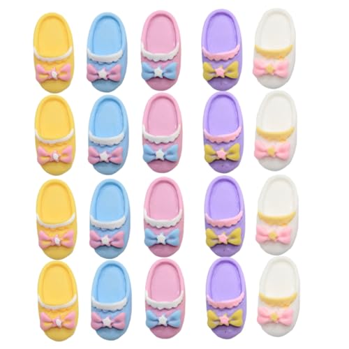 Vaguelly Mini-Pantoffel-Modell 20 Stück Miniatur-schmuck Für Mikrolandschaftszubehör Handwerkskunst Miniatur-hausmodelle Elegantes Für Die Hausbar Hochzeit Zufällige Farbe von Vaguelly