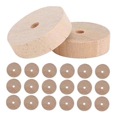 Vaguelly 20stücke Holzräder Bastelbedarf Kleine Holzräder Für DIY Handwerk Und Dekoration von Vaguelly