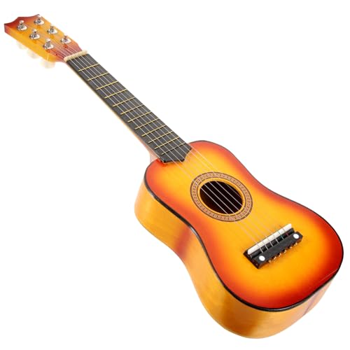 Vaguelly 21 tragbare Gitarre schülergitarre Spielzeug zum Musiklernen spielzeuge akustische Gitarre Musikinstrument Miniatur Geschenk Anlasser kleine Gitarre Reisen von Vaguelly