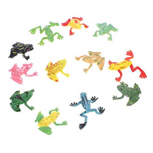 Vaguelly 24 STK Simulierter tropischer Laubfrosch realistisches Froschspielzeug Plastikfroschspielzeug für Kinder Modelle Autos Spielzeug Frösche Figur Froschmodell aus Kunststoff von Vaguelly