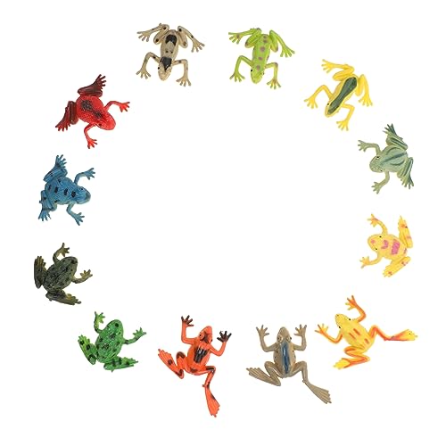 Vaguelly 2 Sets Froschspielzeug Für Jungen Und Mädchen Krötenimitation Modell Frösche Für Jungen Und Mädchen Spielzeug Für Jungen Und Mädchen Spielzeug in Froschform 12 Stück X 2 von Vaguelly