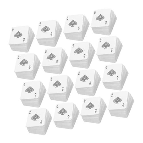 Vaguelly 24 Sätze Kartenspielen kleine lustige Mini Kartenspiele Spaßige Spielkarten Kleine Spielkarten Blindenschrift Kartendecks in großen Mengen beschichtetes Papier von Vaguelly