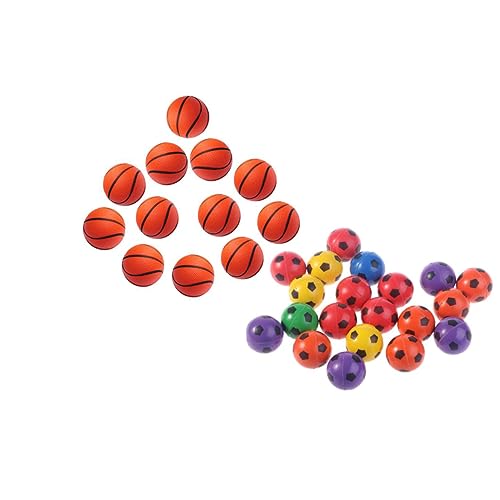Vaguelly 24 Stk Spielzeugball spielzeug ab 1 jahr junge lernspielzeug zabawki stymulujące rozwój Hüpfbälle für Kinder Hüpfball kleine Spielbälle fest Hüpfender Ball Preis- Sprungball von Vaguelly