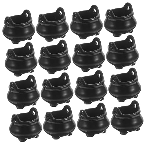 Vaguelly 24 Stück Dekoration Kleine Puppen Kleiner Kessel Mini Kessel Topf Hexen Winzige Puppenhaus Dekorationen Puppenhaus Halloween Figur Halloween Kessel von Vaguelly