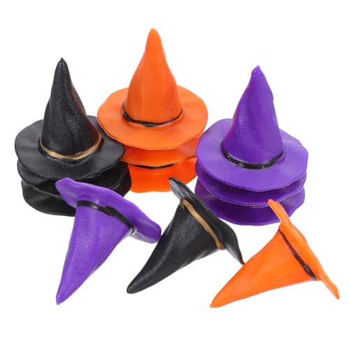 Vaguelly 24 Stück Hexenhut-Flaschenaufsätze – Halloween-Miniatur-Hexenhüte, Puppenhaus-Weinaufsätze, Halloween-Dekorationen, Partyzubehör, DIY-Bastelzubehör Vaguelly 24 Stück Hexenhut-Flaschenaufsätze – Halloween-Miniatur-Hexenhüte, Puppenhaus-Weinaufsätze, Halloween-Dekorationen, Partyzubehör, DIY-Bastelzubehör von Vaguelly