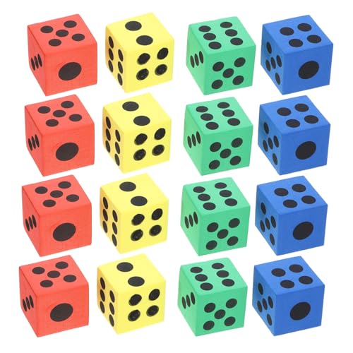 Vaguelly 24 Stück Jumbo Spielwürfel Teiliges Farbenfrohes Lernspielzeug für Party und Unterhaltsames Mathefähigkeiten Vaguelly 24 Stück Jumbo Spielwürfel Teiliges Farbenfrohes Lernspielzeug für Party und Unterhaltsames Mathefähigkeiten von Vaguelly
