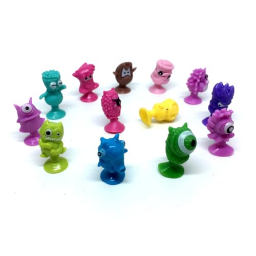 Vaguelly 24er Set Cartoon Mini Saugfiguren Bunte Kunststofftier Spielzeuge Für Zufällige Muster Ideales Für Kleinkinder Und Vorschulkinder von Vaguelly