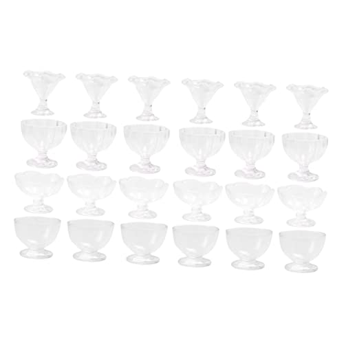 Vaguelly 24 Stück Mini-Tasse Dessertschalen Auf Fuß Mini-möbelmodell Mini-Essen Miniatur Eisbecher Im Maßstab 1:12 Modell Mit Winzigen Tassen Kochgeschirr-Modell Mini-hauspokal PVC Vaguelly 24 Stück Mini-Tasse Dessertschalen Auf Fuß Mini-möbelmodell Mini-Essen Miniatur Eisbecher Im Maßstab 1:12 Modell Mit Winzigen Tassen Kochgeschirr-Modell Mini-hauspokal PVC von Vaguelly