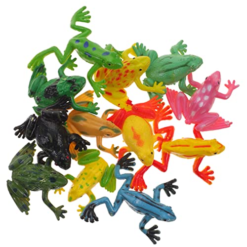 Vaguelly 24 Stück Simulationsfrosch Für Kleine Frösche Simulieren Frösche Lernspielzeug Lebensechte Frösche Dekorationen Frösche Verzieren Frösche Figur Frösche Modell PVC von Vaguelly