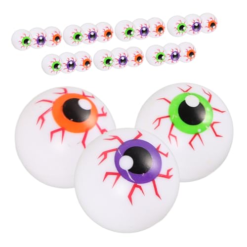 Vaguelly 24 Stück Teiliges Halloween Augäpfel Bunt Gruselige Hohle Federnde Kunststoff Spielzeuge Realistische Horror Deko Vielseitig als Partyzubehör Stressball und Bastelmaterial Geeignet Vaguelly 24 Stück Teiliges Halloween Augäpfel Bunt Gruselige Hohle Federnde Kunststoff Spielzeuge Realistische Horror Deko Vielseitig als Partyzubehör Stressball und Bastelmaterial Geeignet von Vaguelly