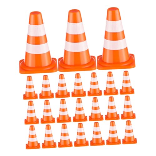 Vaguelly 24 Stück Teiliges Mini Verkehrskegel Orange Verkehrszeichen Lernspielzeug für Straßenverkehr Erkennung Realistische Baustellenabsperrung Zubehör für Spiel und Modellbau Vaguelly 24 Stück Teiliges Mini Verkehrskegel Orange Verkehrszeichen Lernspielzeug für Straßenverkehr Erkennung Realistische Baustellenabsperrung Zubehör für Spiel und Modellbau von Vaguelly