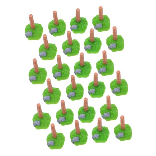 Vaguelly 24 Stück Teiliges Miniatur Bauernhof Zubehör DIY Mini Holzpfosten Zaun Robuste Miniatur Farmdekoration für Puppenhaus Szenenbau Kreatives Mikro-landschafts-Accessoire von Vaguelly