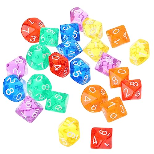 Vaguelly 24-Teiliges Set einseitig Mathe настольные игры Games bretspiele Mathematikspielzeug spielwaren draußen Mathe-Spiele Tischspiele für Erwachsene Acryl von Vaguelly