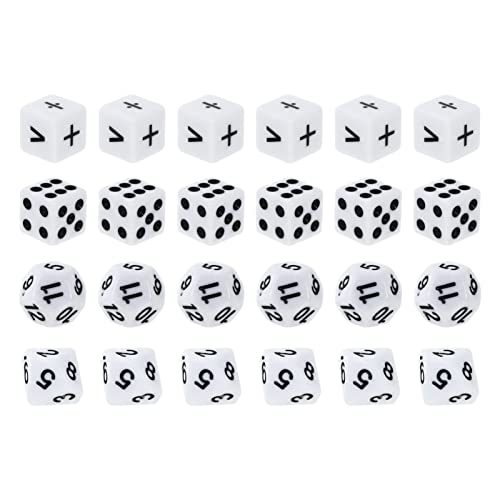 Vaguelly 24St Würfel lehren für spielzeuge für pädagogisches Mathe-Stütze Würfelspiele mathematische Stütze Spiel verwenden würfel Acryl Weiß Vaguelly 24St Würfel lehren für spielzeuge für pädagogisches Mathe-Stütze Würfelspiele mathematische Stütze Spiel verwenden würfel Acryl Weiß von Vaguelly