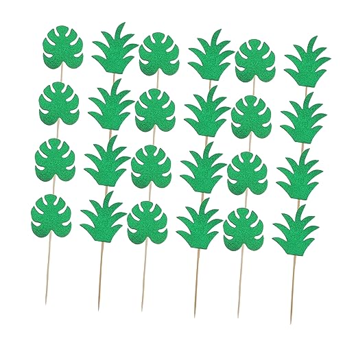 Vaguelly 24Stücke Exquisite Kuchen Topper Kreative Dekoration Für Cupcakes Für Partys Und Feiern Ananasblätter Und Monstera Vaguelly 24Stücke Exquisite Kuchen Topper Kreative Dekoration Für Cupcakes Für Partys Und Feiern Ananasblätter Und Monstera von Vaguelly