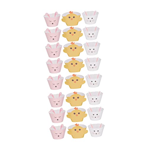 Vaguelly Festival Kuchen Wrapper Tier Cupcake Wrapper Set 24 Stücke Dekorationen Für Ostern Party von Vaguelly