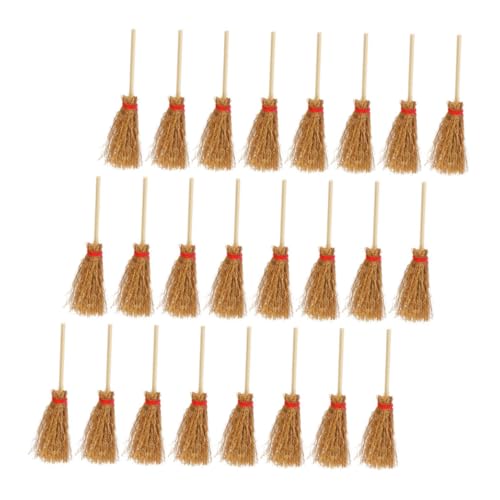 Vaguelly Miniatur Housekeeping Decor 24 Stücke Mini Besen Reinigung Set Für Puppenhaus Landschaft Zubehör von Vaguelly