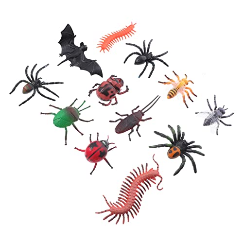 Vaguelly 24st Simulierte Insekten Für Halloween- Halloween-partydekorationen Libelle Figur Spinnenfänger Halloween Deko Halloween-Requisiten Colorful Plastik von Vaguelly