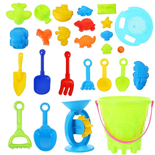 Vaguelly Strandspielzeug Für Kinder 25-teiliges Sandspielzeug-Set Burg Eimer Und Schaufel Lustiges Spielzeug Zufällige Farbe Vaguelly Strandspielzeug Für Kinder 25-teiliges Sandspielzeug-Set Burg Eimer Und Schaufel Lustiges Spielzeug Zufällige Farbe von Vaguelly