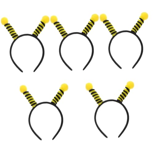 Vaguelly 25 Stück Bienen Stirnband Haarband Make Up Stirnband Antenne Abschlussball Haar Accessoires Haargummi Geburtstagsfeier Stirnband Biene Cosplay Requisite Cosplay von Vaguelly
