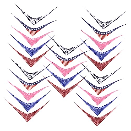 Vaguelly 25 Stück Mini Dreieckstücher Teilig für DIY Puppen und Stofftiere Wiederverwendbare Dekoration Weiß Blau Rot und Streifen für Kreative Bastelprojekte Vaguelly 25 Stück Mini Dreieckstücher Teilig für DIY Puppen und Stofftiere Wiederverwendbare Dekoration Weiß Blau Rot und Streifen für Kreative Bastelprojekte von Vaguelly