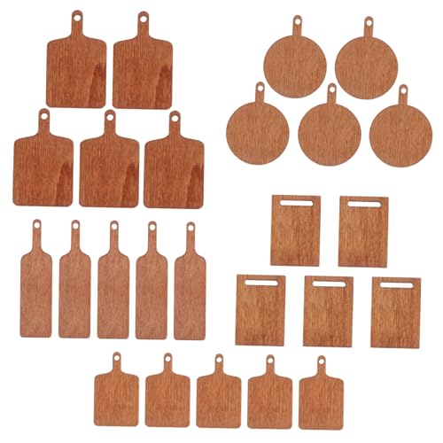Vaguelly 25 Stück Miniaturfutter Und Mit Hackingplatine Mini-puppenhauszubehör Küchenspielset Für Kleinkinder Mini-küchenschneidebrett Dekoratives Schneidebrett Hölzern Light Brown Vaguelly 25 Stück Miniaturfutter Und Mit Hackingplatine Mini-puppenhauszubehör Küchenspielset Für Kleinkinder Mini-küchenschneidebrett Dekoratives Schneidebrett Hölzern Light Brown von Vaguelly
