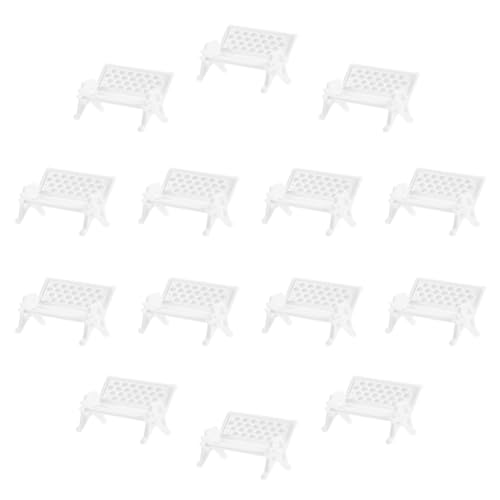 Vaguelly 25 Stück Miniaturbank - Gartenmöbel-Ornament Für Puppenhaus Mini-hausdekor Miniaturbank-Requisite von Vaguelly