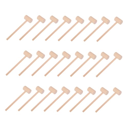 Vaguelly 25stücke Holzhammer Für Junge Mädchen Mini-holzhämmer Kinderhämmer Hämmer Und Schlagspielzeug Winziger Hammer Kleiner Hammer Holzkrabbenhämmer Holzhammer-werkzeugspielzeug von Vaguelly