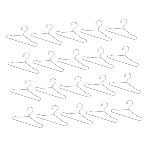 Vaguelly 25 Stück Teiliges Miniatur Puppenkleiderbügel aus Stabilem Metall Kleine Silberne Mini Kleiderbügel für Puppenschrank Simulation für Puppenkleidung und Puppenhaus Zubehör Vaguelly 25 Stück Teiliges Miniatur Puppenkleiderbügel aus Stabilem Metall Kleine Silberne Mini Kleiderbügel für Puppenschrank Simulation für Puppenkleidung und Puppenhaus Zubehör von Vaguelly