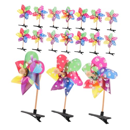 Vaguelly 25st Windmühlen-haarnadel Windrad-haarnadeln Haarspangen Für Feines Haar Kleine Haarspangen Mini-Bobby Haarklammer Kleiner Haarnadelgriff Kleine Haargummis Haar Lametta Kit Plastik von Vaguelly