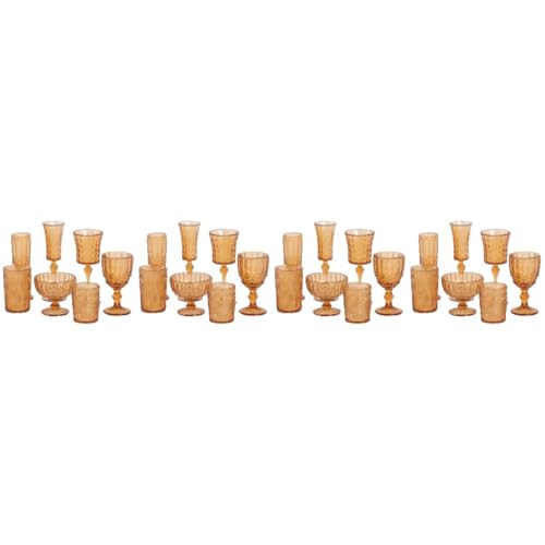 28 STK Wasserbecher Spielzeuge Mini-bierbecher Puppenhaus-miniaturen Puppenhaus-weingläser Miniaturspielzeug Bastelbecher Selber Machen Puppensachen Saft Glas Plastik Babygebrauch von Vaguelly