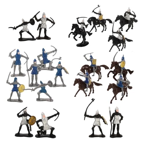 Vaguelly 28 Stück Miniatur Soldaten Modelle Teiliges Set Mittelalterliche Figuren Details für Sandtisch oder Landschaft Farbenfrohes Design für Bastelprojekte und Dekoration Vaguelly 28 Stück Miniatur Soldaten Modelle Teiliges Set Mittelalterliche Figuren Details für Sandtisch oder Landschaft Farbenfrohes Design für Bastelprojekte und Dekoration von Vaguelly