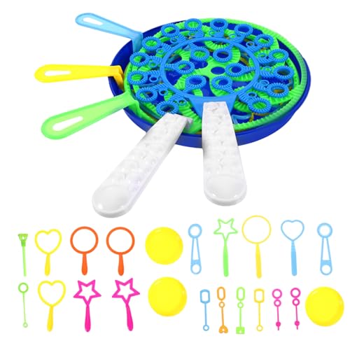 Vaguelly 28-teiliges Set Blasenwerkzeug Blasen Machen Bunter Blasenstab Blasenmacher Seifenblasenstäbe Bunte Blasenstäbe Bubble-Party- Partygeschenke Plastik von Vaguelly
