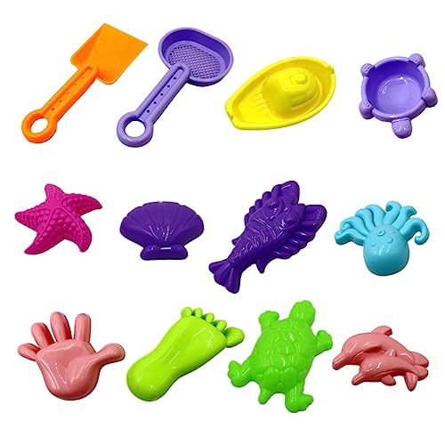 Vaguelly 28stücke Teiliges Junge Mädchen Sandspielzeug Lustige Plastik-sandformen Für Strand Kreative Junge Mädchen Spielzeuge Interessante Modellierwerkzeuge Für Sandkasten von Vaguelly