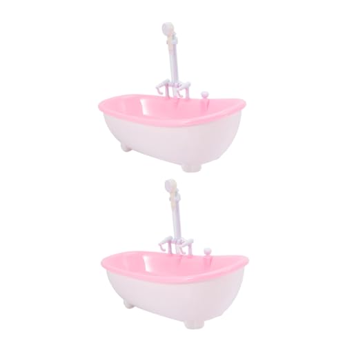 Vaguelly Gefälschte Badezimmer Badewanne Mit Dusche Sprayer 6 Zoll Puppe Elektrische Wasser Sprühen Bad Spielzeug Für Kinder von Vaguelly