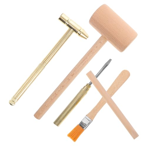 Vaguelly 2Sätze Ausgrabungswerkzeuge für Mini Werkzeugset mit Holzhammer Bürste und Meißel für Entdeckungen und Kreatives Lernen für Junge von Vaguelly