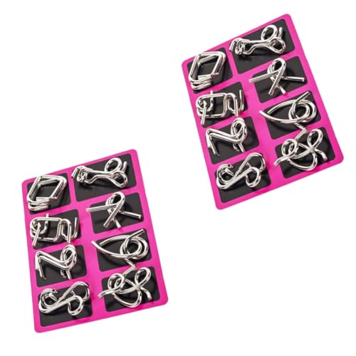 Vaguelly 2Sätze Metalldraht Entwirrungsrätsel Iq für Fidget Kette Perfektes für Reisen und Partys Robustes Design Vaguelly 2Sätze Metalldraht Entwirrungsrätsel Iq für Fidget Kette Perfektes für Reisen und Partys Robustes Design von Vaguelly