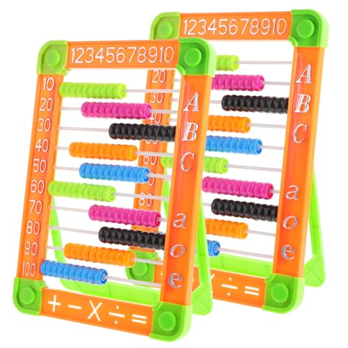 Vaguelly 2St Abakus Zahlen-Matching-Spiel Lernspiel für Kinder Taschenrechner-Spielzeug für Kinder kindliche entwicklung Kinder entwicklung Colours caakg schreibwaren hölzern Zähler Plastik von Vaguelly