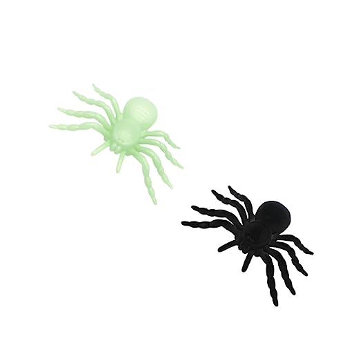Vaguelly 2St Halloween-Schwarze Spinne Spinnennetz-Halloween- Halloween-Miniaturen falsche Ratte Halloween wanddeko Halloween Horror deko gefälschte Spinnen künstliche Spinnen Plastik von Vaguelly
