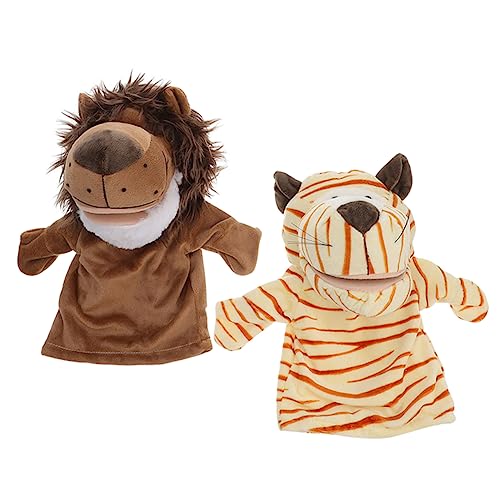Vaguelly 2St Handpuppe The Animals zoigltod handspielpuppen animarus Hand Puppet animanimals Fingerpuppe Aktivitäten für Kleinkinder Tiere Kinderspielzeug Tierpuppen Stoff von Vaguelly