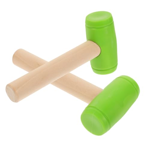 Vaguelly 2St Holzspielzeug für Kleinkindspielzeug Bohren Stielspielzeug Bohrmaschinen kinderspielzeug holzwerkzeug Hammerschlagspielzeug lustige Spielzeuge hölzern Green von Vaguelly