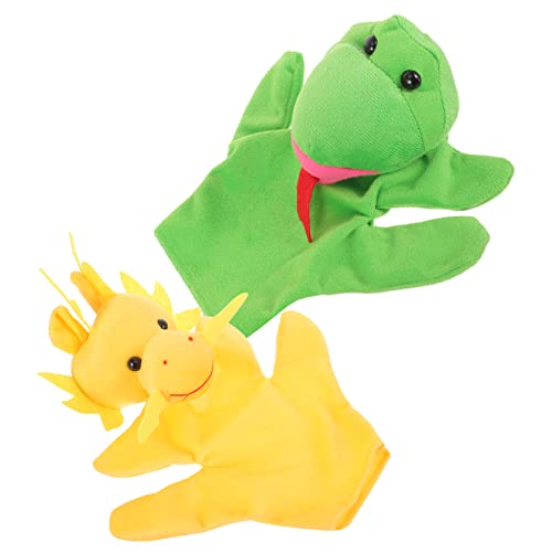 Vaguelly 2St Kinderpuppe interaktive Puppen interaktives Tierhandpuppe geburtstagsmitgebsl Handpuppentheater tierisches Tierpuppen Plüschtierspielzeug Plüschpuppe Stoff von Vaguelly