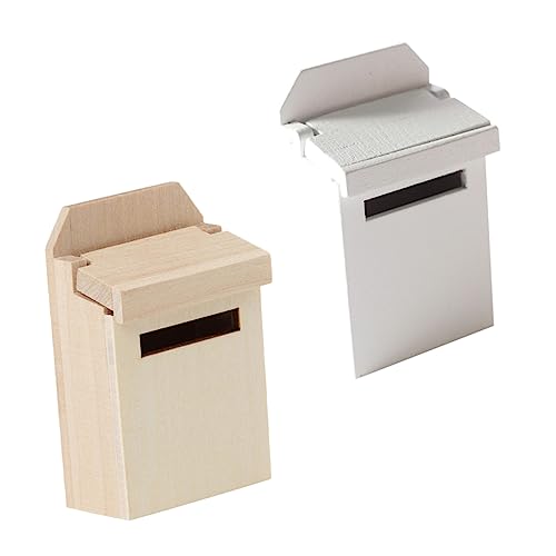 Vaguelly 2St Mini-Briefkasten runde Festzugskronen Dekorationen weiße Dekoration Produkt Puppenhaus Puppenhaus für kinderspielzeug Fotografie-Requisiten Miniaturmöbel Holz Vaguelly 2St Mini-Briefkasten runde Festzugskronen Dekorationen weiße Dekoration Produkt Puppenhaus Puppenhaus für kinderspielzeug Fotografie-Requisiten Miniaturmöbel Holz von Vaguelly