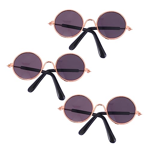 Vaguelly 2St Mini-Brille Träger Bausatz Retro- Sitz Miniatur tierkostüme Puppen Kleidung Micro spielsachen dekoringe Runde Metallbrille Hund Brille Kunststoff Black Vaguelly 2St Mini-Brille Träger Bausatz Retro- Sitz Miniatur tierkostüme Puppen Kleidung Micro spielsachen dekoringe Runde Metallbrille Hund Brille Kunststoff Black von Vaguelly